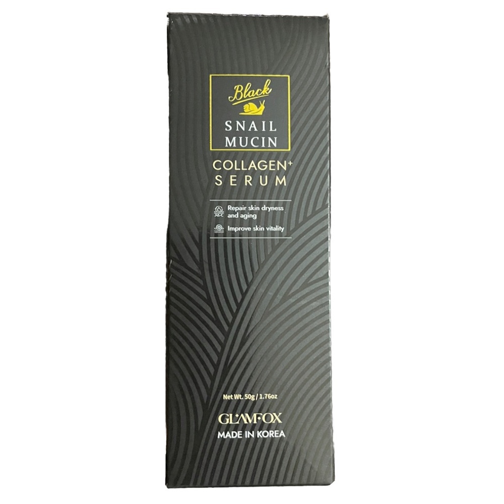 NEW Glamfox BlackSnail Mucin Collagen Serum
